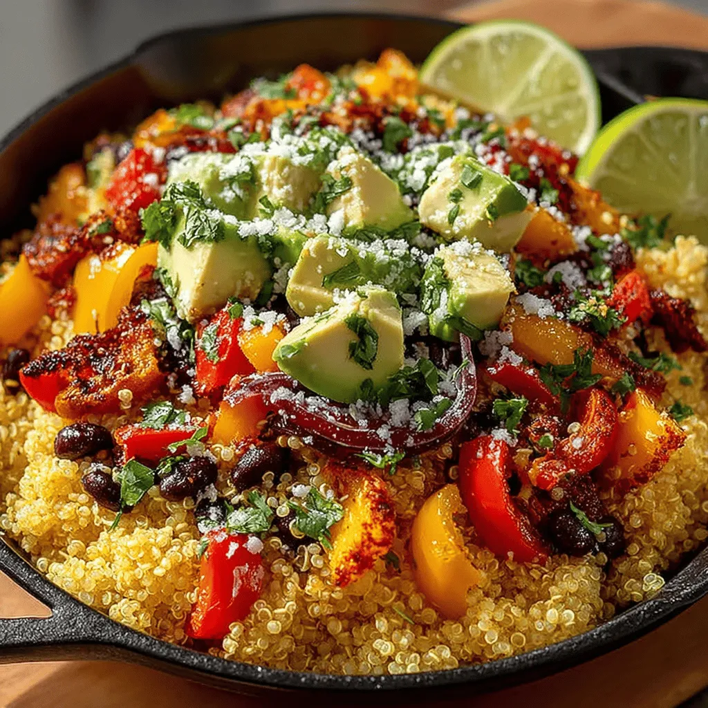 The Colorful Quinoa & Black Bean Skillet Delight is a vibrant and nutritious dish that beautifully combines the wholesome goodness of quinoa with the protein-packed benefits of black beans. This one-pan meal is not only quick to prepare but also bursting with flavors and colors, making it an appealing choice for those looking to enjoy a healthy lifestyle. In this article, we will explore the ingredients, preparation steps, and nutritional benefits of this delightful recipe, ensuring you have all the information you need to create this mouthwatering dish in your own kitchen.