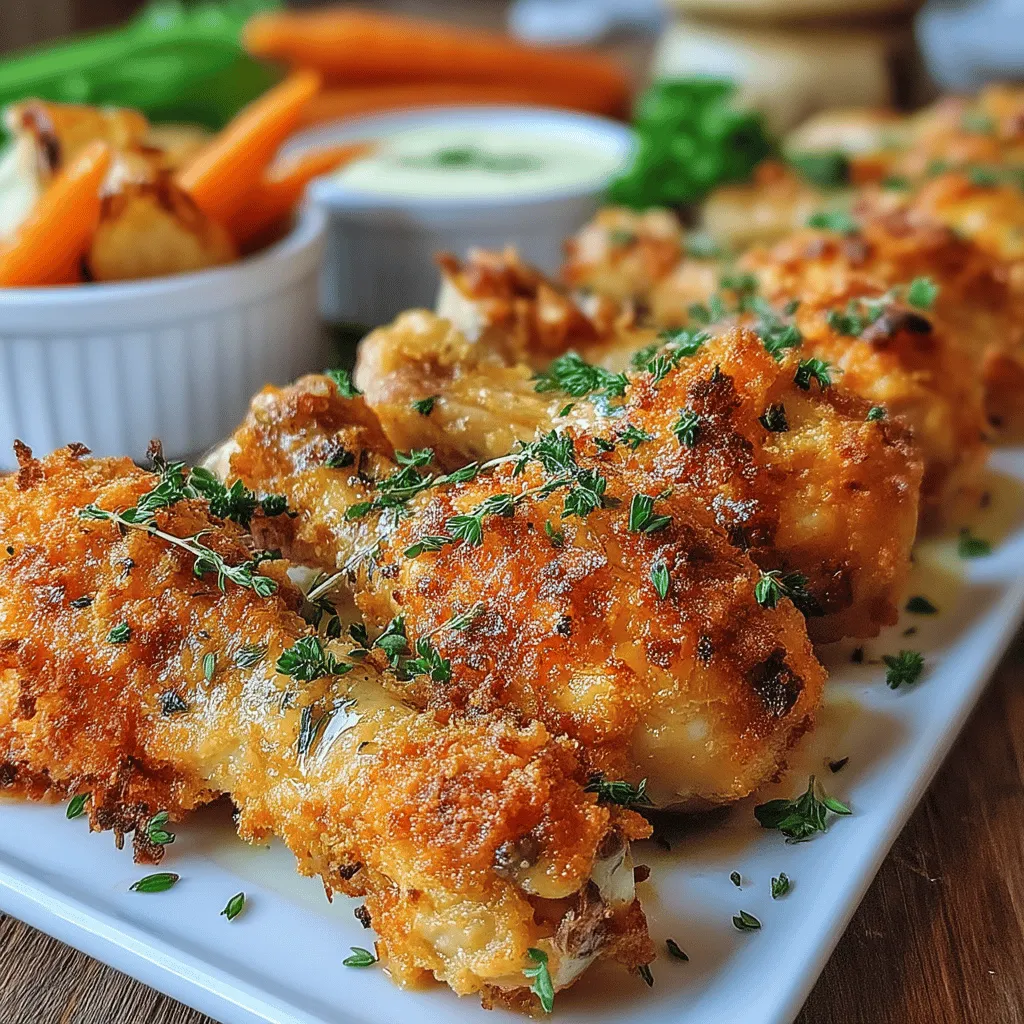 Crispy Herb Baked Chicken Drumsticks