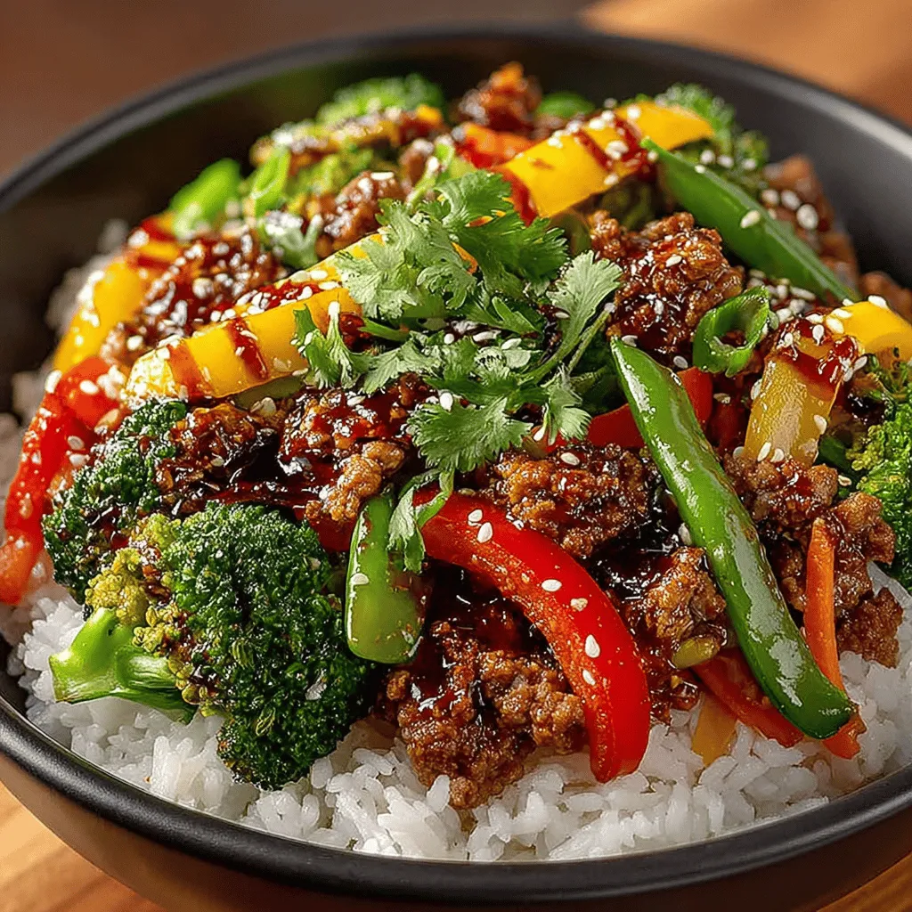 - 1 pound ground turkey - 2 cups broccoli florets - 1 red bell pepper, sliced - 1 large carrot, julienned - 1 cup snap peas - 3 cloves garlic, minced - 1 tablespoon fresh ginger, grated - 3 tablespoons soy sauce - 1 tablespoon oyster sauce (optional) - 2 tablespoons sesame oil - 1 tablespoon olive oil - Salt and pepper to taste - Cooked rice or noodles, for serving