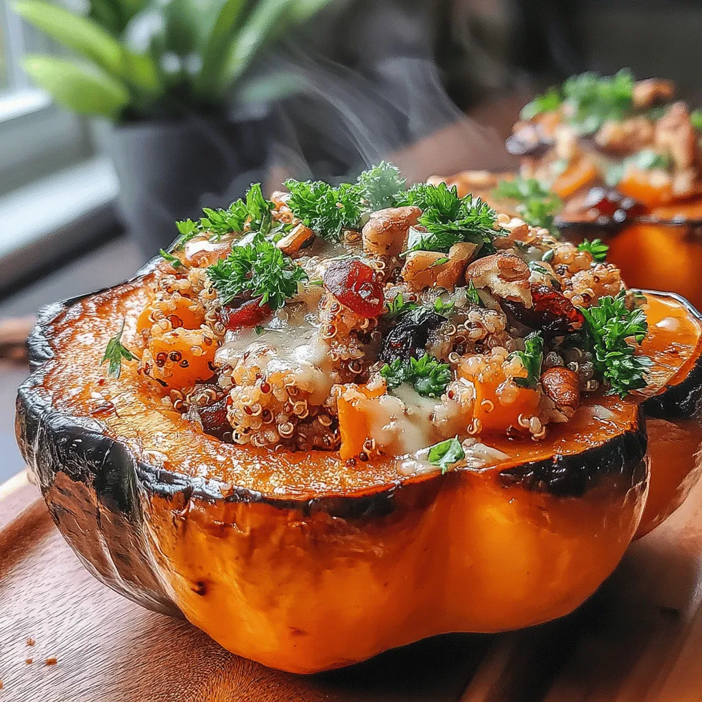As autumn settles in, the vibrant hues of acorn squash beckon from farmers' markets and grocery stores alike. This seasonal vegetable is not only visually appealing but also offers a rich, nutty flavor that pairs beautifully with a variety of ingredients. In this recipe, we take the humble acorn squash and elevate it by stuffing it with a delightful mixture of cranberries, pecans, and quinoa, creating a dish that is as nutritious as it is delicious.