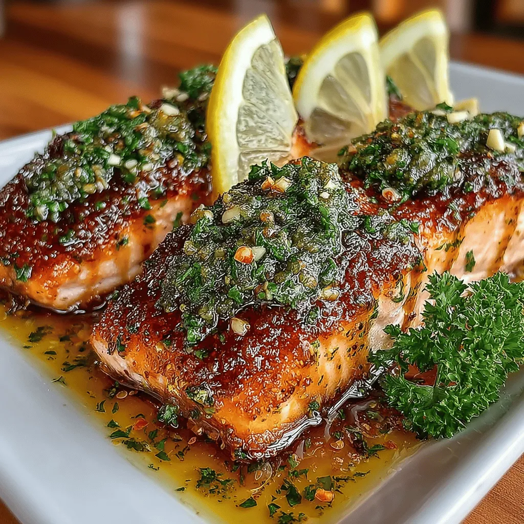 - 4 salmon fillets (6 ounces each) - 1/4 cup Dijon mustard - 2 tablespoons honey - 1 tablespoon olive oil - 2 tablespoons fresh lemon juice - 2 cloves garlic, minced - Salt and pepper to taste - Fresh parsley, chopped (for garnish)
