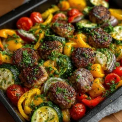 - 1 pound Italian sausage (mild or spicy, based on preference) - 1 large zucchini, sliced into half-moons - 1 bell pepper (red, yellow, or green), diced - 1 cup cherry tomatoes, halved - 1 medium red onion, cut into wedges - 3 tablespoons olive oil - 1 teaspoon dried oregano - 1 teaspoon dried basil - 1/2 teaspoon crushed red pepper flakes (optional) - Salt and pepper to taste