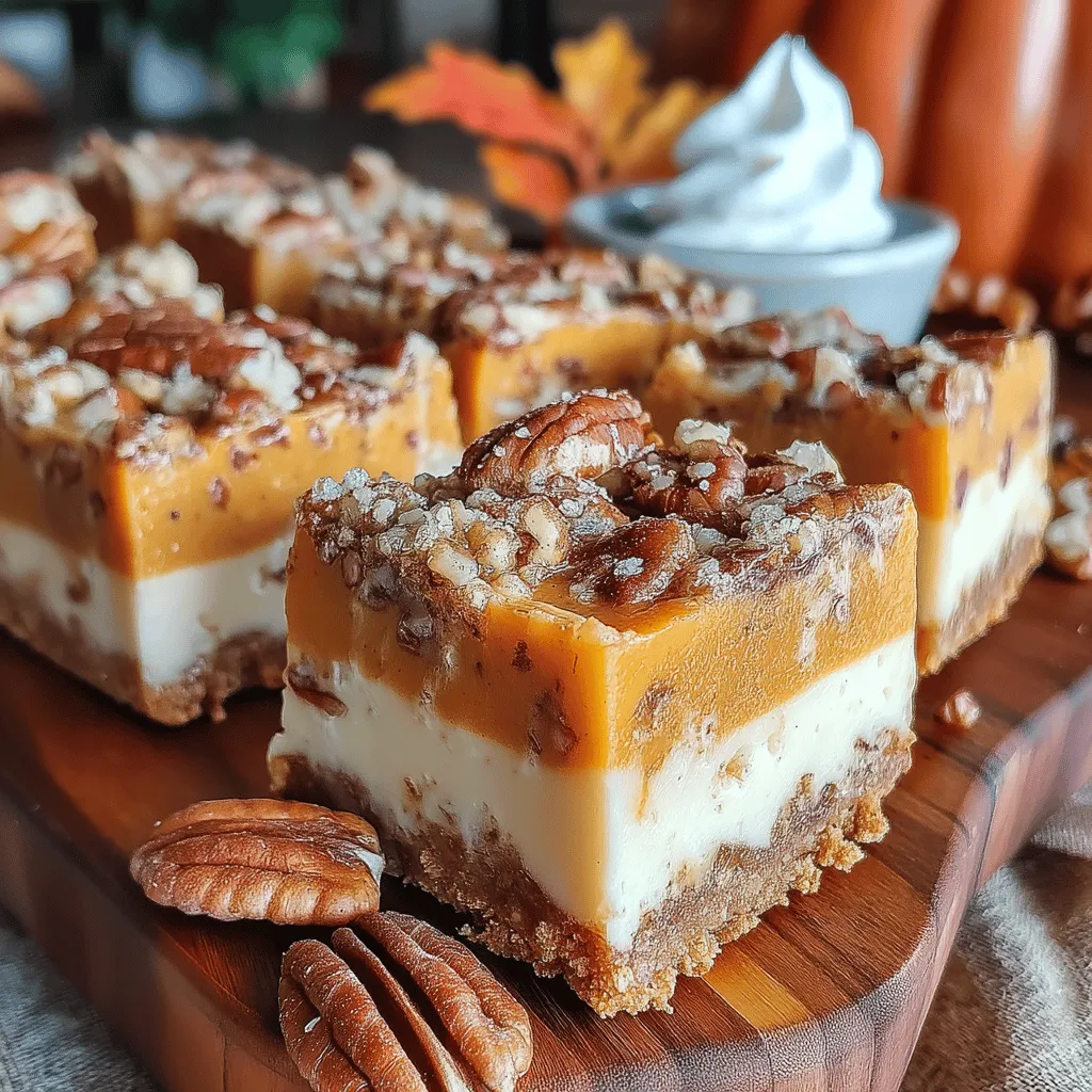 Exploring the cozy flavors of fall, this Toasted Pecan Crusted Pumpkin Pie Bars recipe combines the traditional essence of pumpkin pie with a crunchy, nutty twist. A perfect dessert for gatherings, these bars are not only delicious but also easy to make, bringing together the richness of pecans and the warm spices of the season. In this article, we will delve into the details of crafting these delightful pumpkin pie bars, from the ingredients you’ll need to the step-by-step process of bringing this recipe to life.