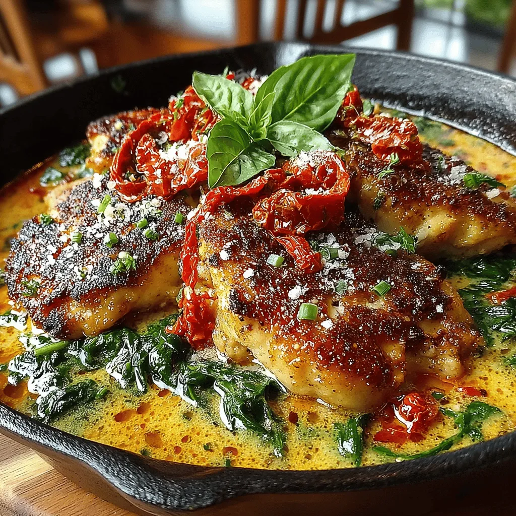 In the realm of quick and delicious weeknight meals, the One-Pan Creamy Tuscan Chicken Skillet stands out as a true culinary gem. This dish brings together succulent chicken breasts, vibrant sun-dried tomatoes, and fresh spinach, all enveloped in a rich and creamy sauce that is sure to delight your taste buds. Not only is this recipe easy to prepare, but it also requires minimal cleanup, making it perfect for busy families or anyone looking to enjoy a comforting meal without spending hours in the kitchen. In this article, we will delve into the details of this savory dish, providing insights into its ingredients, preparation, and why it deserves a spot in your regular dinner rotation.