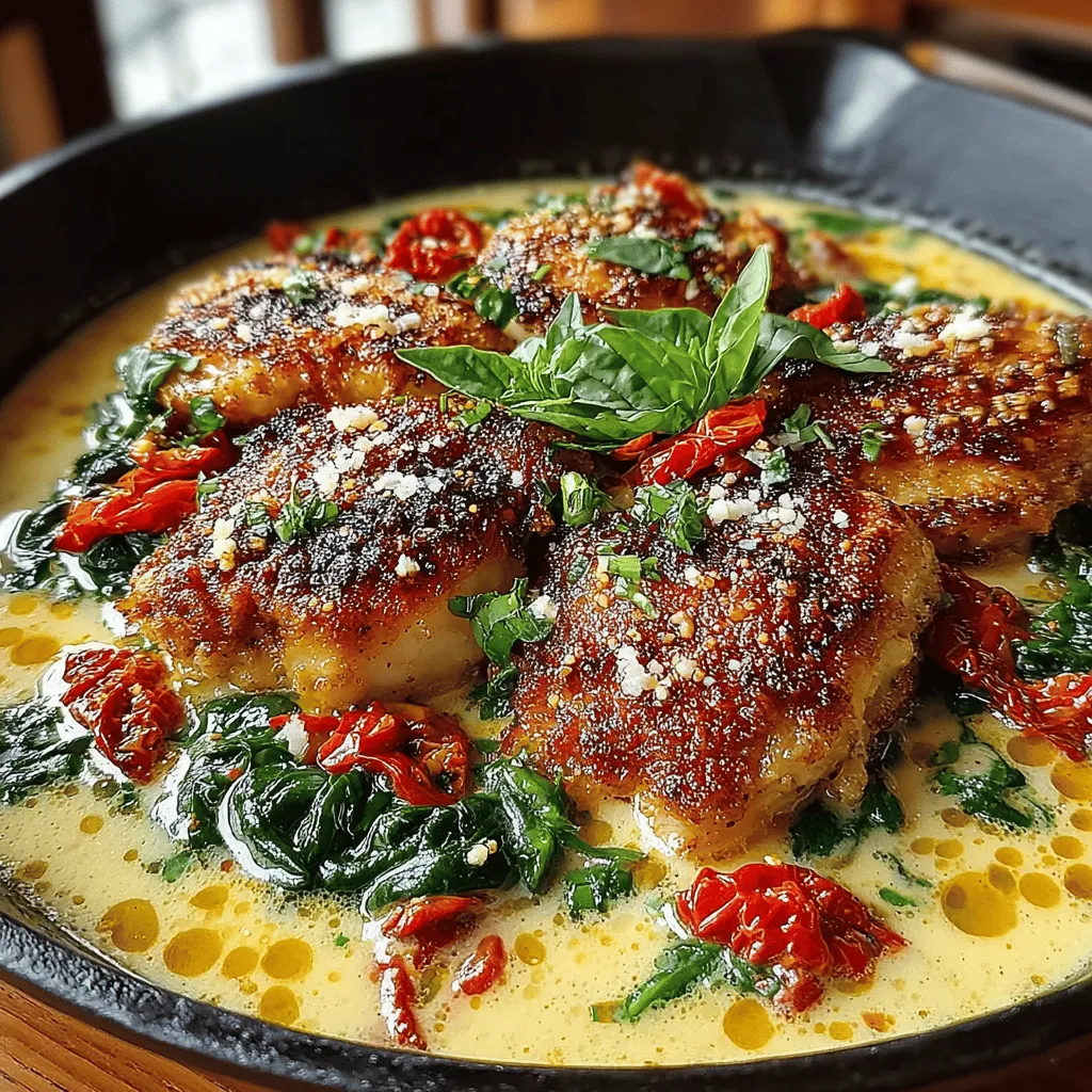 In the realm of quick and delicious weeknight meals, the One-Pan Creamy Tuscan Chicken Skillet stands out as a true culinary gem. This dish brings together succulent chicken breasts, vibrant sun-dried tomatoes, and fresh spinach, all enveloped in a rich and creamy sauce that is sure to delight your taste buds. Not only is this recipe easy to prepare, but it also requires minimal cleanup, making it perfect for busy families or anyone looking to enjoy a comforting meal without spending hours in the kitchen. In this article, we will delve into the details of this savory dish, providing insights into its ingredients, preparation, and why it deserves a spot in your regular dinner rotation.
