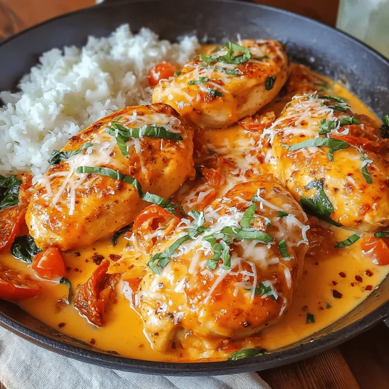 Skillet Tuscan Sun-Dried Tomato Chicken is a delightful dish that brings the vibrant flavors of Italy right to your dining table. Perfect for busy weeknights or special occasions, this recipe combines tender chicken breasts with a creamy, herb-infused sauce featuring sun-dried tomatoes, fresh spinach, and Parmesan cheese. In this article, we’ll explore the origins of this dish, the key ingredients that make it special, and step-by-step instructions to create a restaurant-quality meal at home.